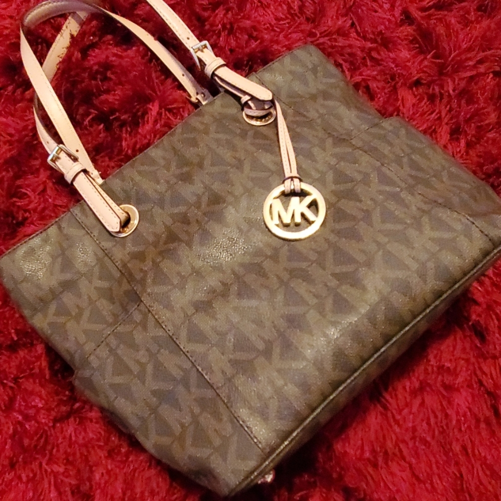 MICHAEL KORS leather tote bag